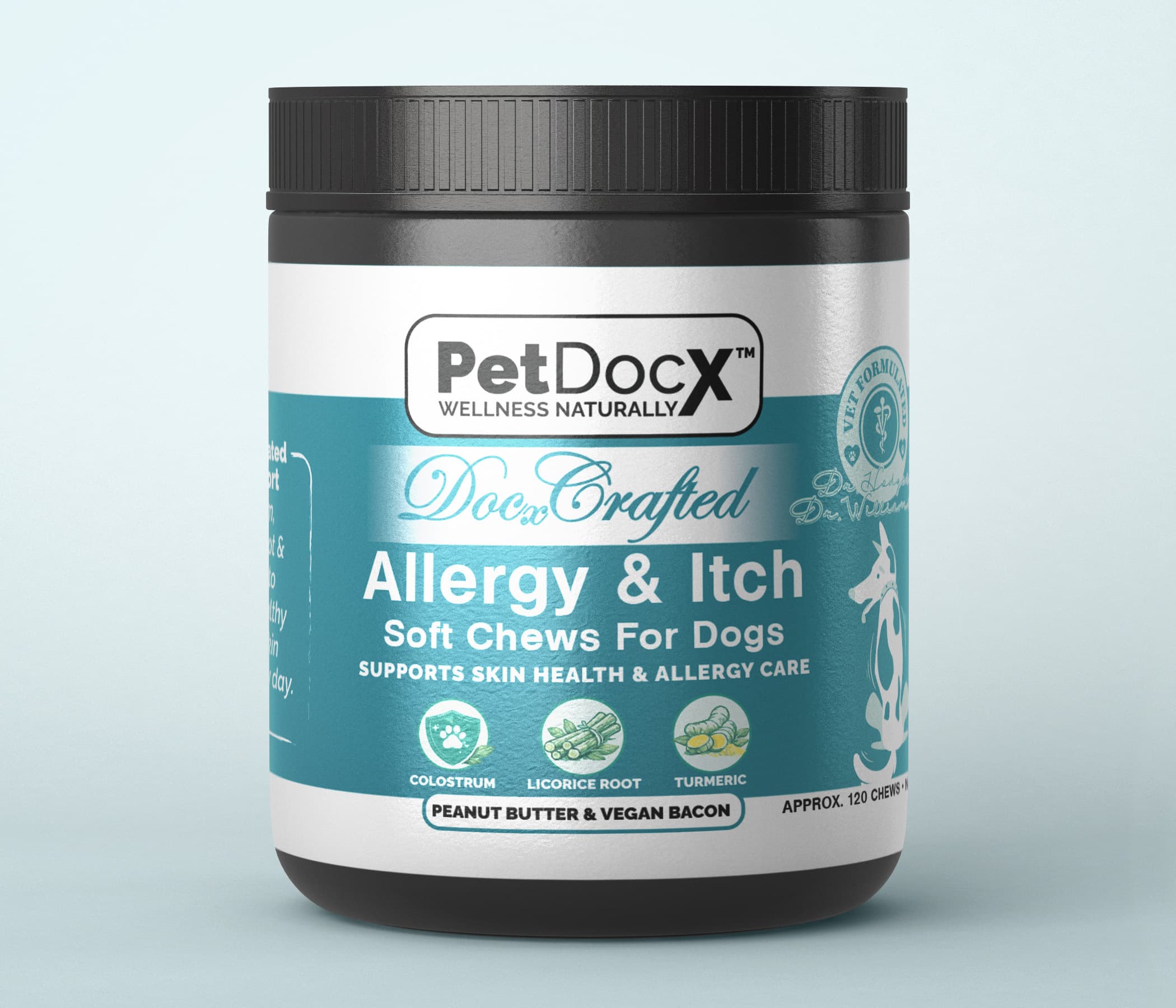 PetDocX Crafted Allergy & Itch — Allergy & Itch Soft Chews for Dogs by PetDocX